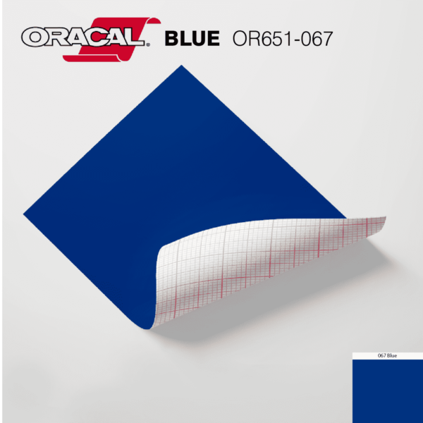 Oracal Blue | Permanent Glue Vinyl 24″