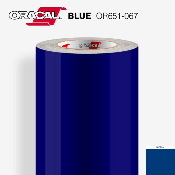 Oracal Blue | Permanent Glue Vinyl 24″ - Image 2