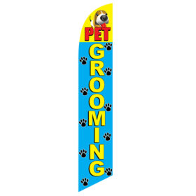 Pet Grooming Banner Flag