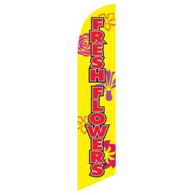 Fresh Flowers Banner Flag