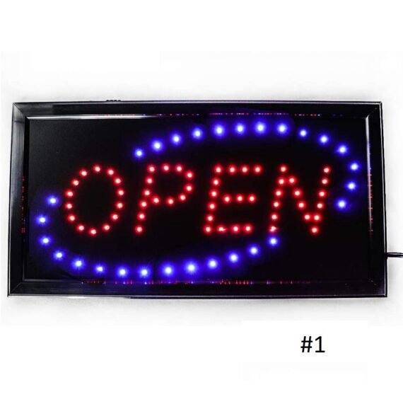 Open Led Sign Bright Flashing Light Mode, Advertisement Board Electric ...