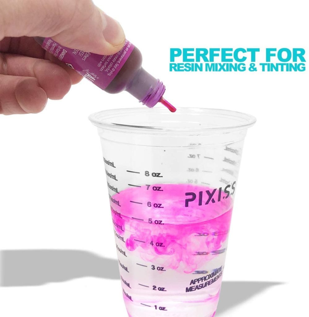 Epoxy Resin Mixing Cups Clear Plastic 10Ounce 10 Pack Smart Buy