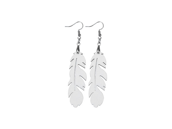 Hardboard Earring (Feather Shape)