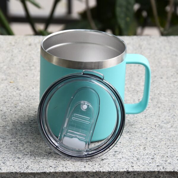 14 oz Insulated Coffee Mug with handle - Image 2