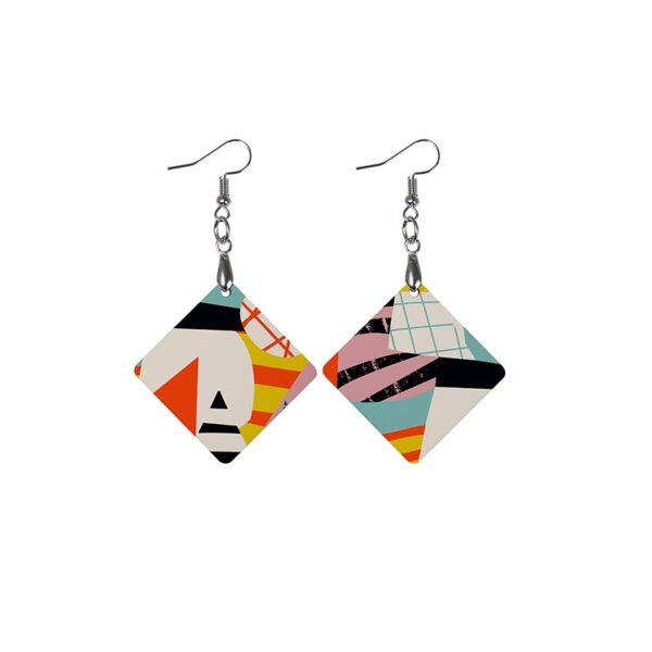 Hardboard Earring (Square) - Image 2