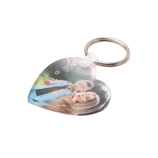 Acrylic Keyring Heart | Sublimation Blanks - Image 3