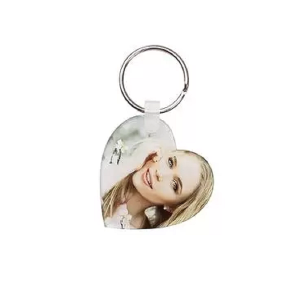 Acrylic Keyring Heart | Sublimation Blanks - Image 2