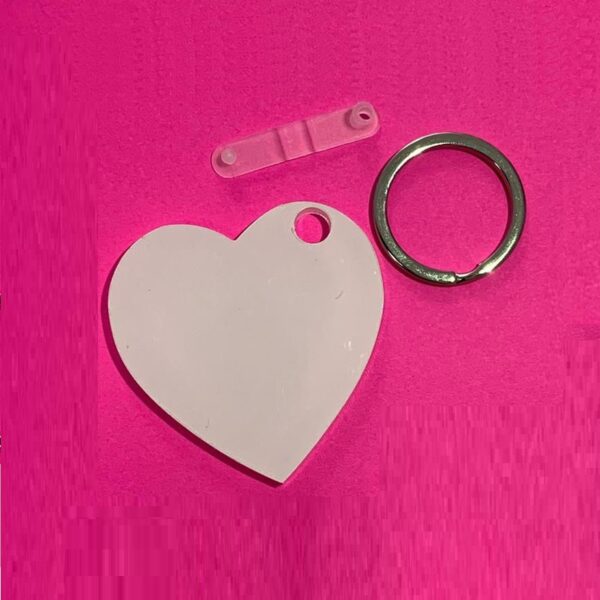 Acrylic Keyring Heart | Sublimation Blanks