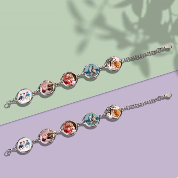 Five Round Tag Charms Bracelet | Sublimation Blank