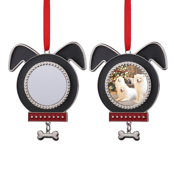 Metal Dog Shape Christmas Ornaments | Sublimation Blanks - Image 4