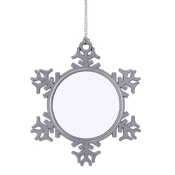 Metal Snowflake Christmas Ornaments | Sublimation Blanks