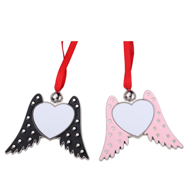 Metal Angel Wings Christmas Ornaments | Sublimation Blanks