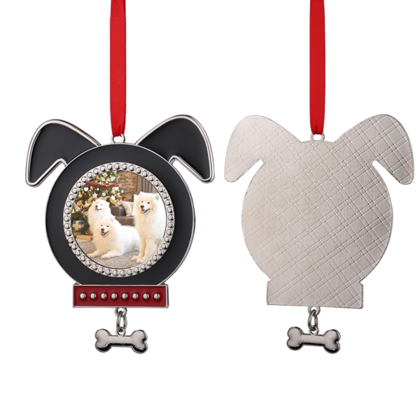 Metal Dog Shape Christmas Ornaments | Sublimation Blanks