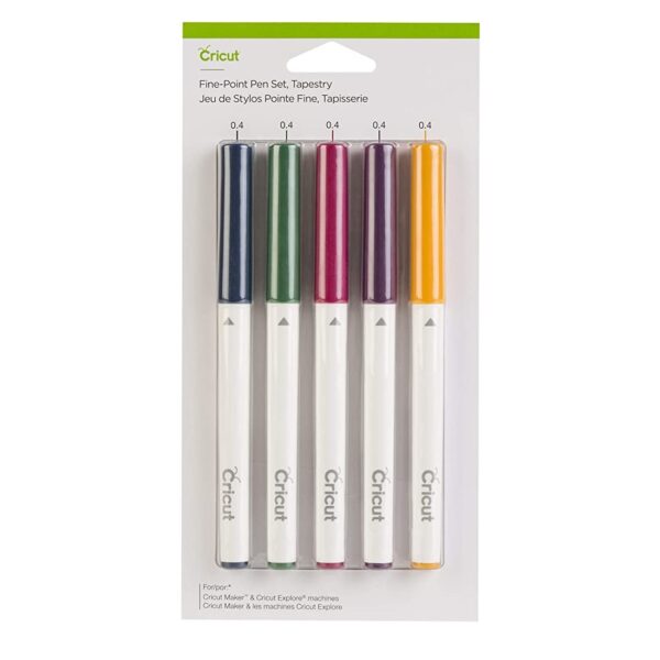 Cricut Marker Fine-Point Pen Set Tapestry 5 Pack