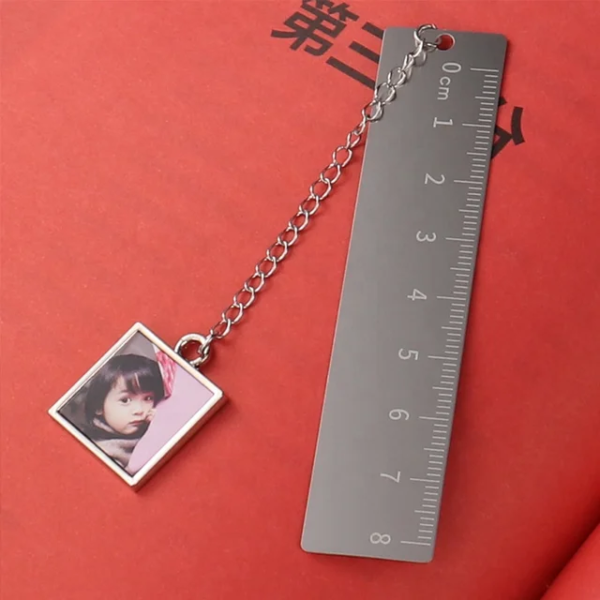 Metal Bookmarks with square photo | Sublimation Blank - Image 2