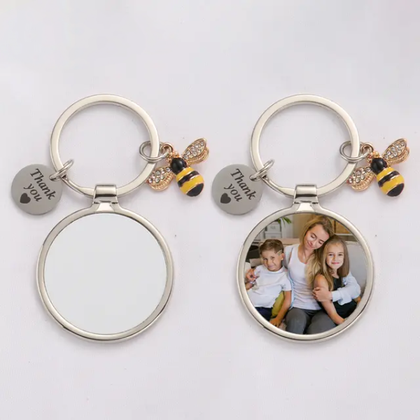 Thank you Bee Keychain | Sublimation Blank - Image 2