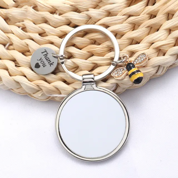 Thank you Bee Keychain | Sublimation Blank - Image 3