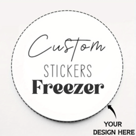 Custom Round Stickers 2" - High Gloss Paper Freezer