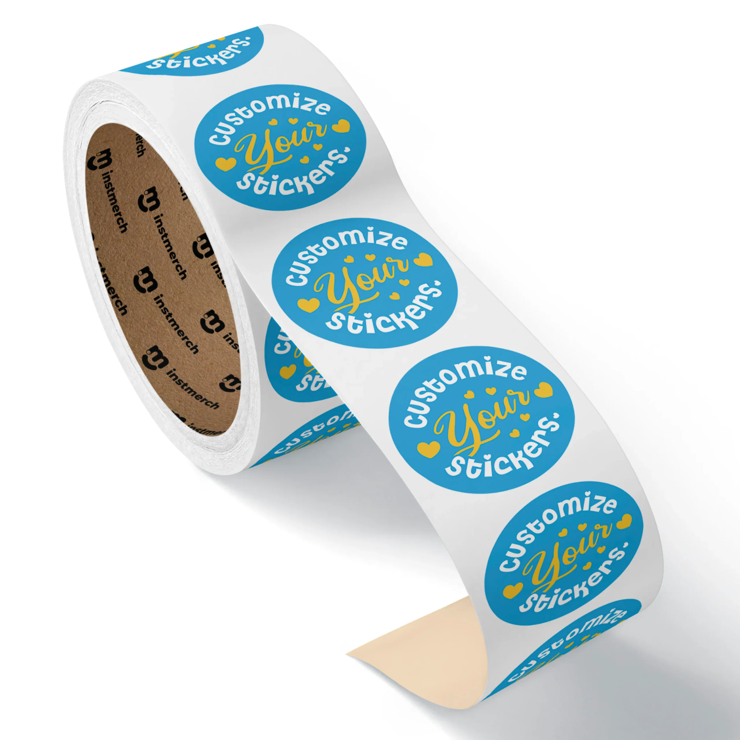 Custom Round Stickers 2" - Gloss Polypropylene - Image 2